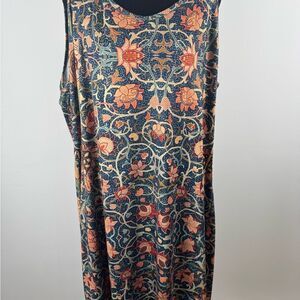 Floral Sleeveless Dress women’s 3x